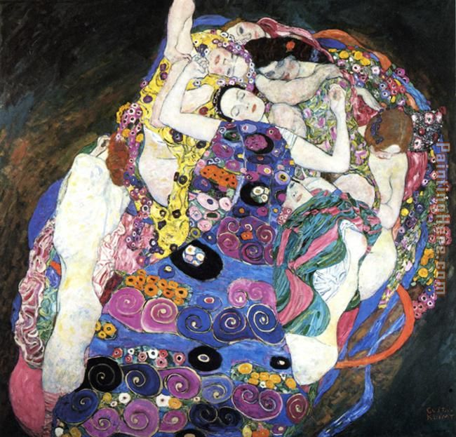 The Virgin painting - Gustav Klimt The Virgin art painting